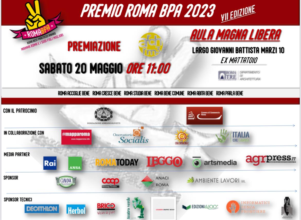 Premio Roma BPA 2023 – Premiazione 20 maggio 2023