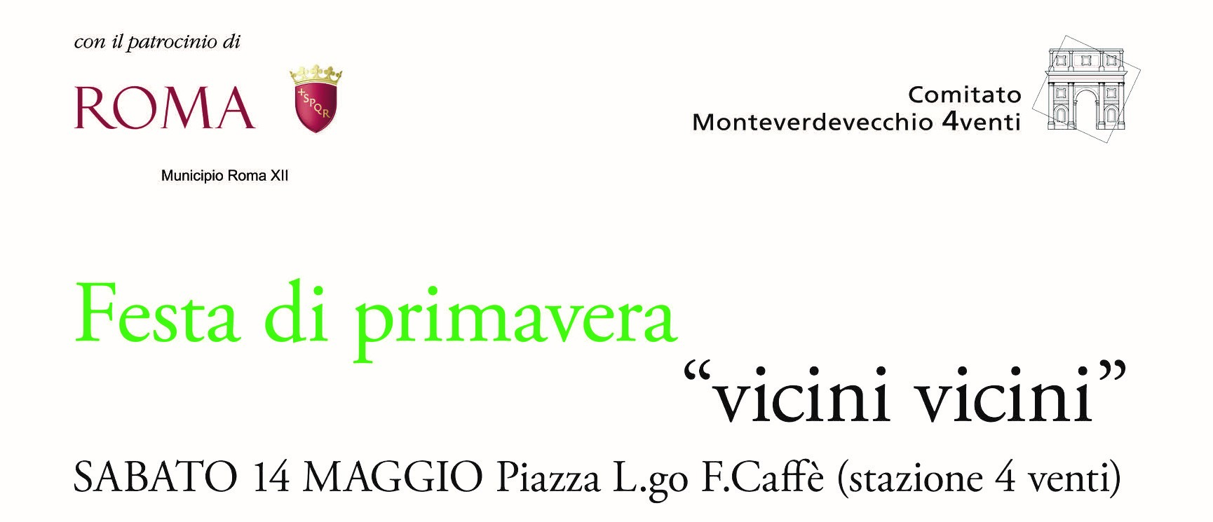 Festa di  primavera “vicini vicini”